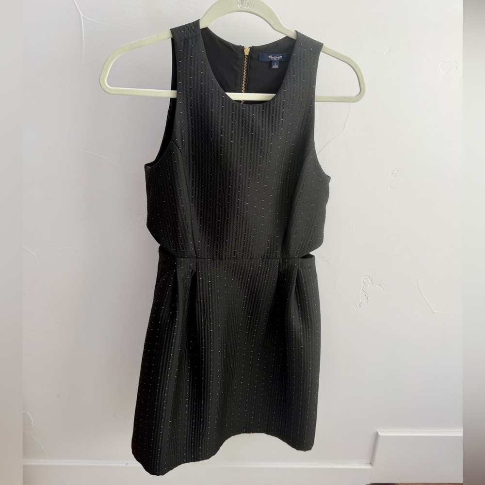Madewell Nightfall Jacquard Cutout Mini Dress